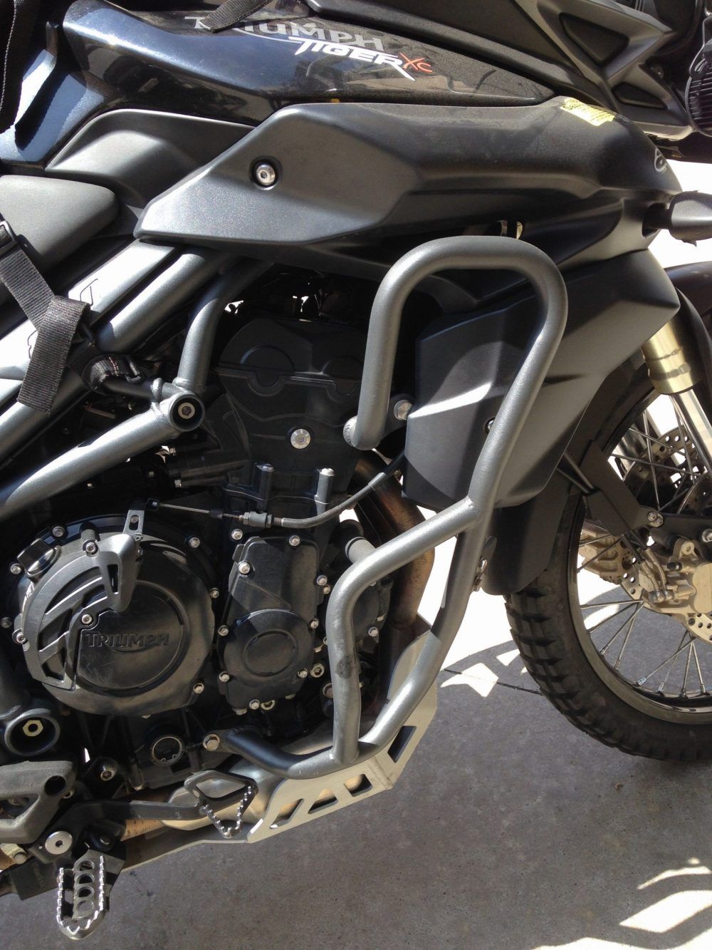 defensas laterales triumph tiger 800