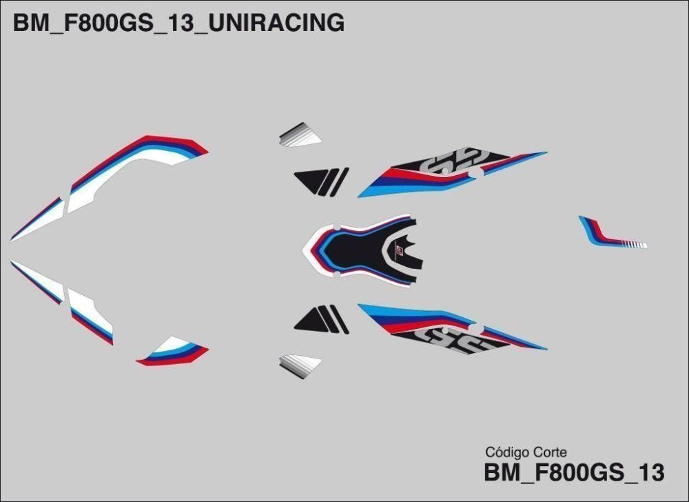 Kit adhesivos BMW F800GS by Uniracing - Imagen 3