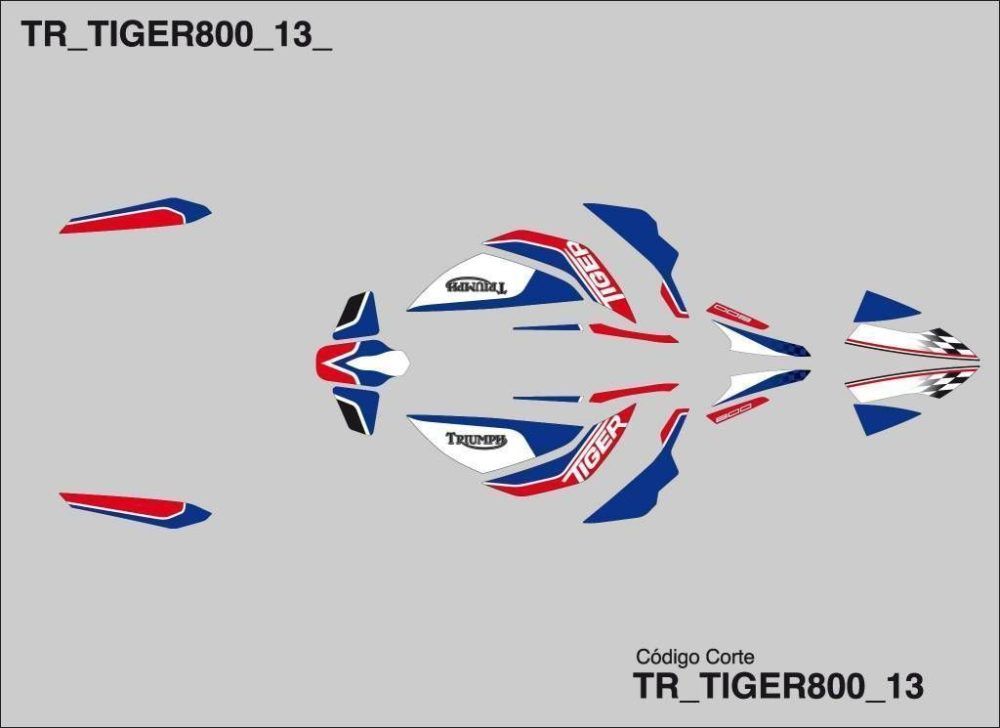 Kit adhesivos Triumph Tiger 800 by Uniracing