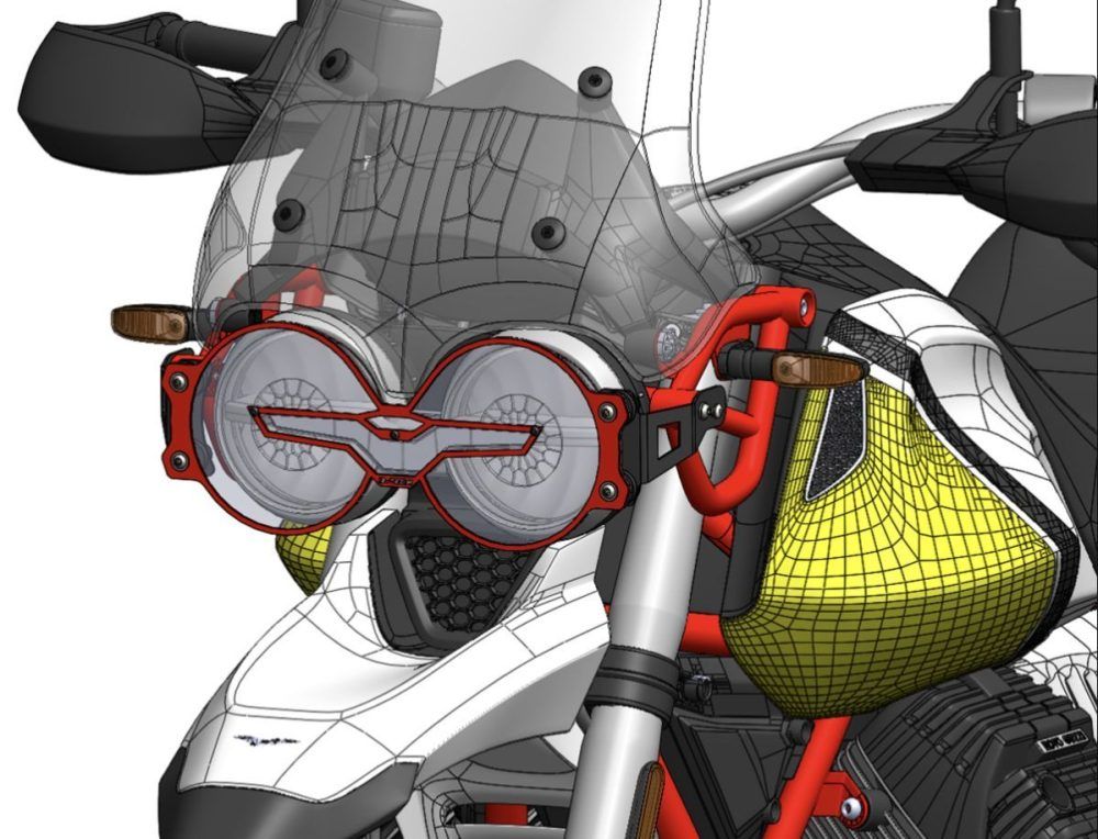 Protector faro Moto Guzzi V85 TT - Imagen 3