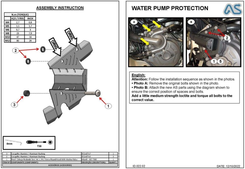 Protector bomba agua Ducati Desert X AS - Imagen 8