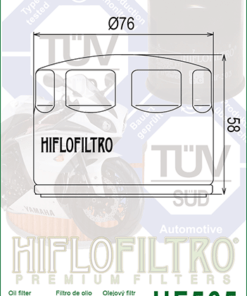 Filtro de aceite Hiflofiltro HF565