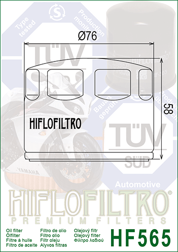 Filtro de aceite Hiflofiltro HF565
