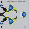 Kit de Adhesivos Uniracing KOVE 800X PRO / Rally Viejos Pistones